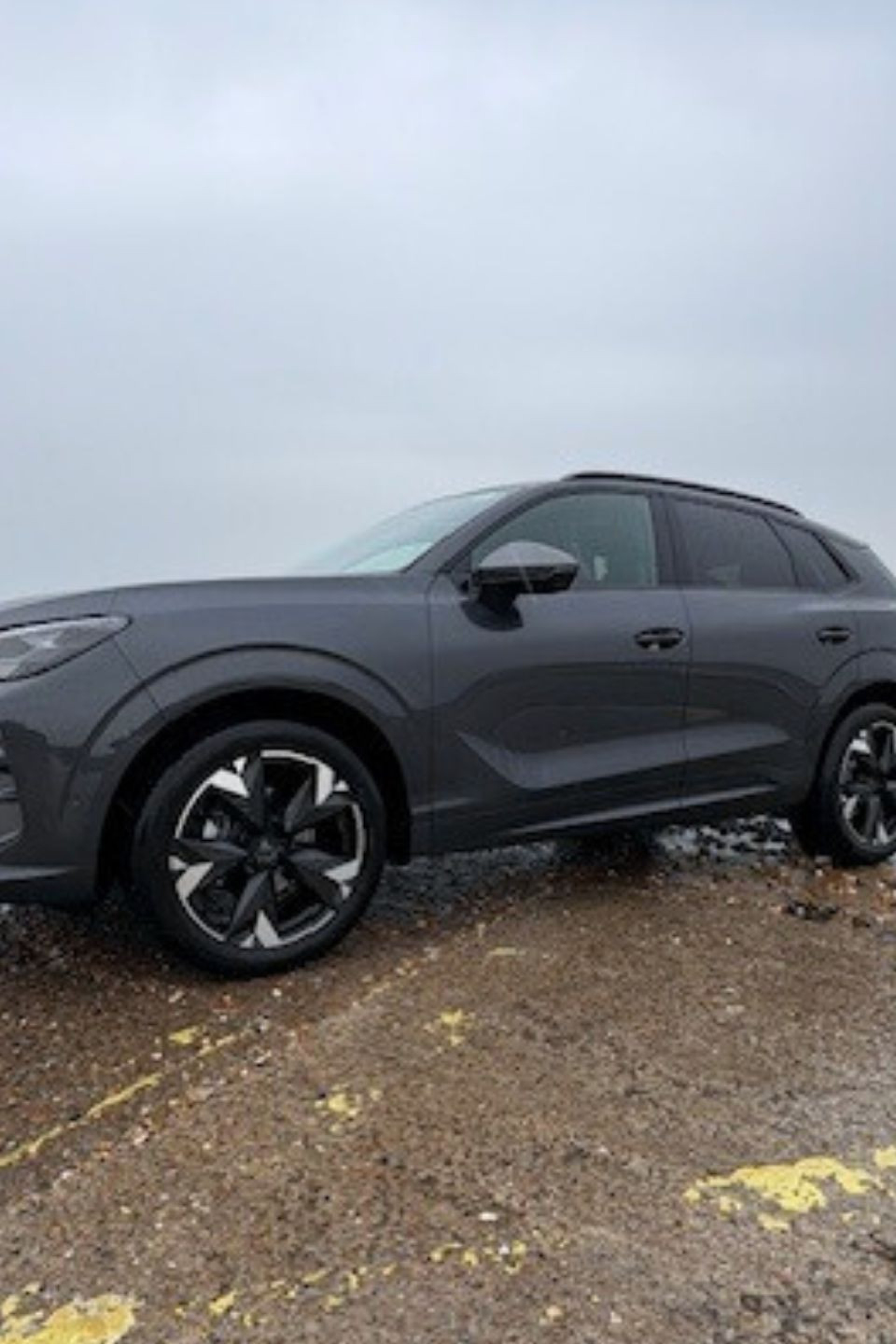 exterior view of car by water's edge