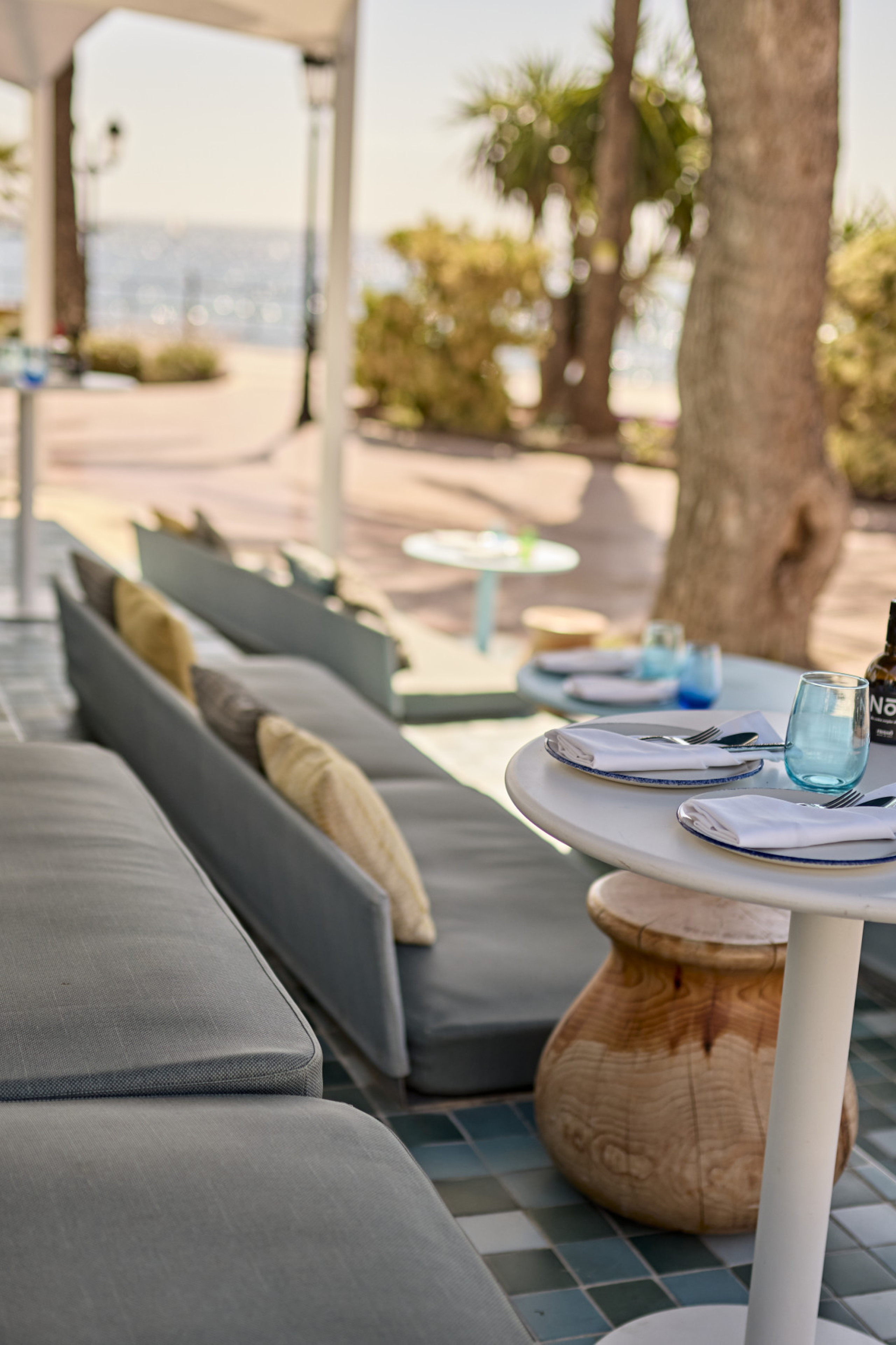 outdoor bar area at W Ibiza hotel
