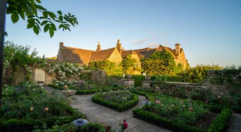 Rose garden at whatley manor .