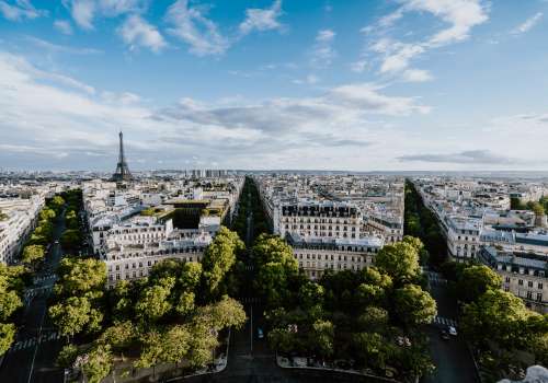 Aerial View of Paris.