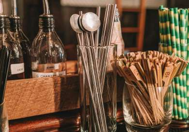 Cocktail making equipment.