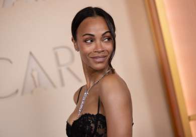 Zoe saldana at the oscars .