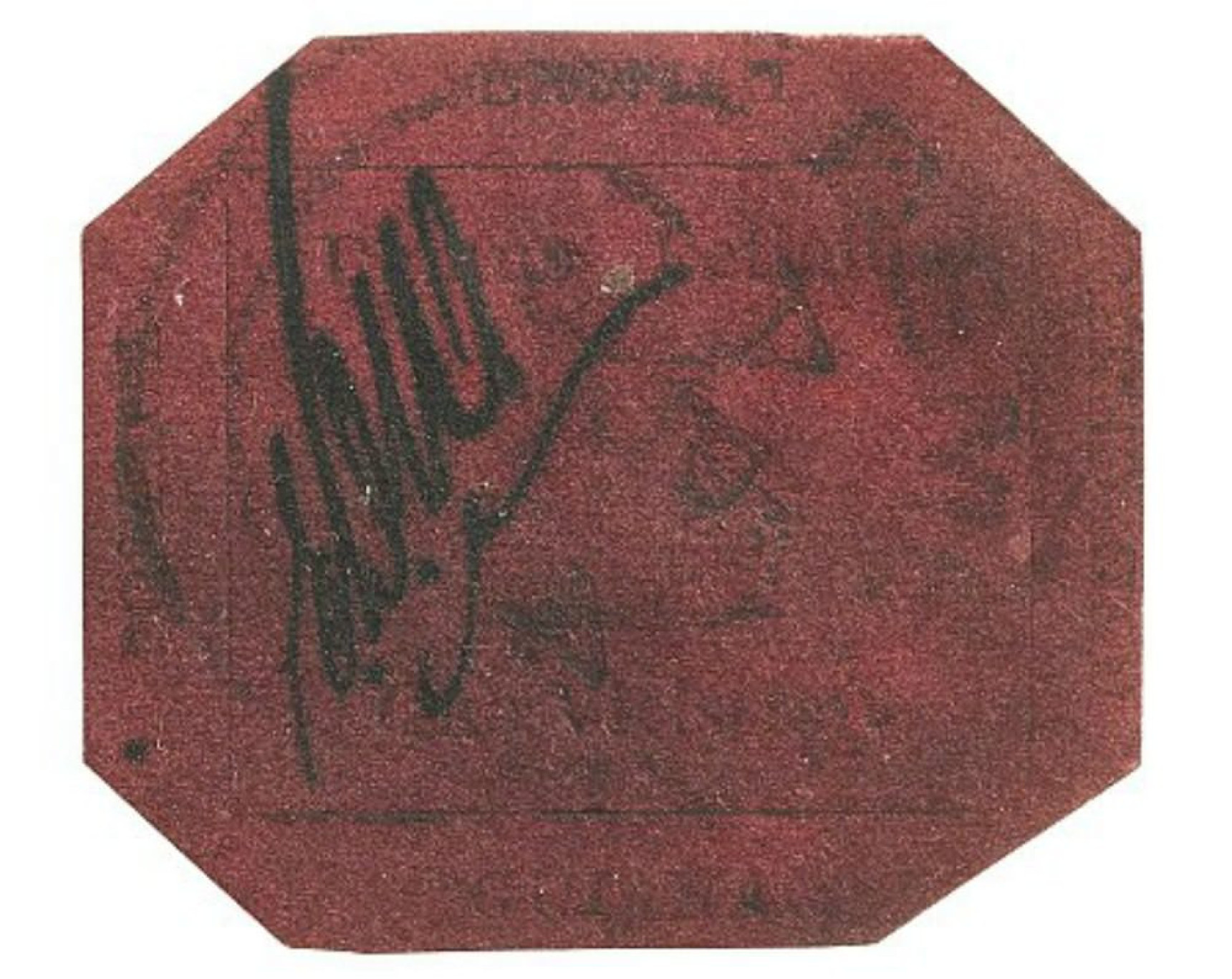 1854 Magenta stamp