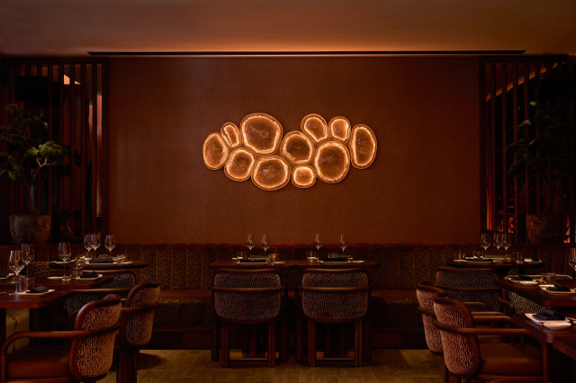 private dining area at ma/na mayfair