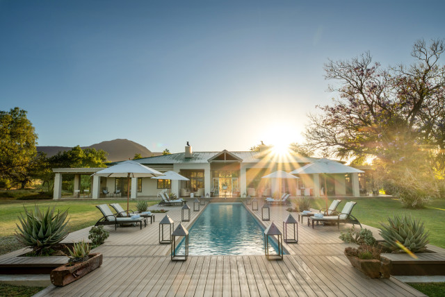 pool at luxurious reserve in south africa