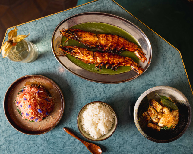 an array of dishes at miko mei fair