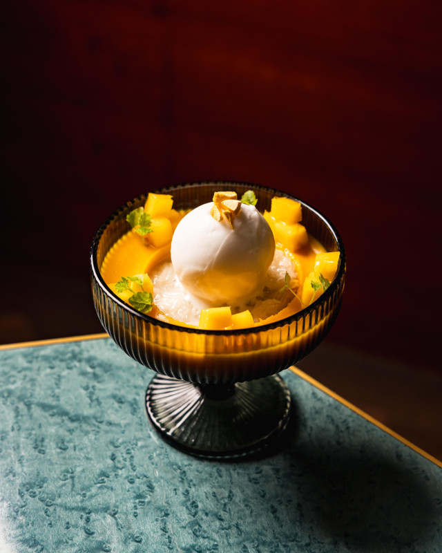 sticky mango rice pudding at miko mei fair