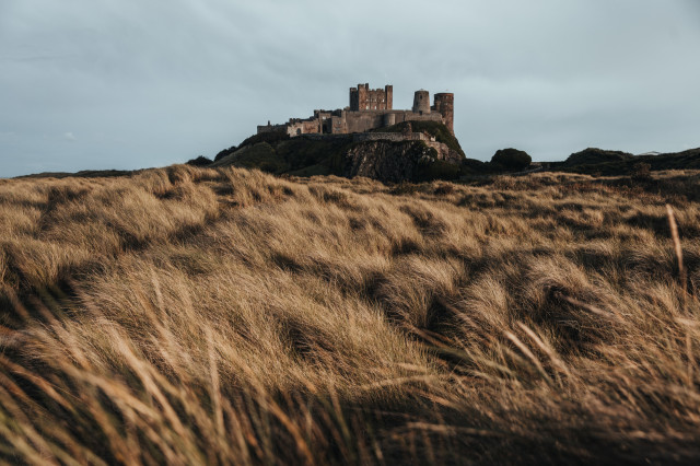 bambugh castle in northumberland