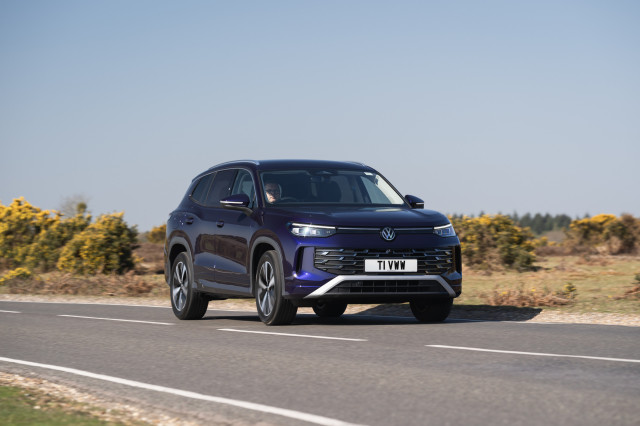 car driving along road 