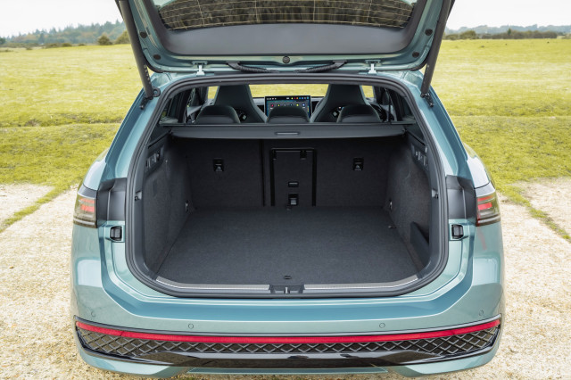 boot space inside vw passat ehybrid car