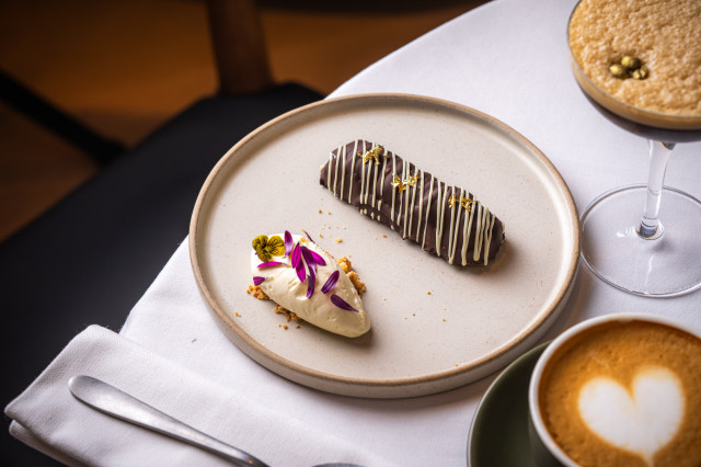 twix-inspired dish at orion restaurant 