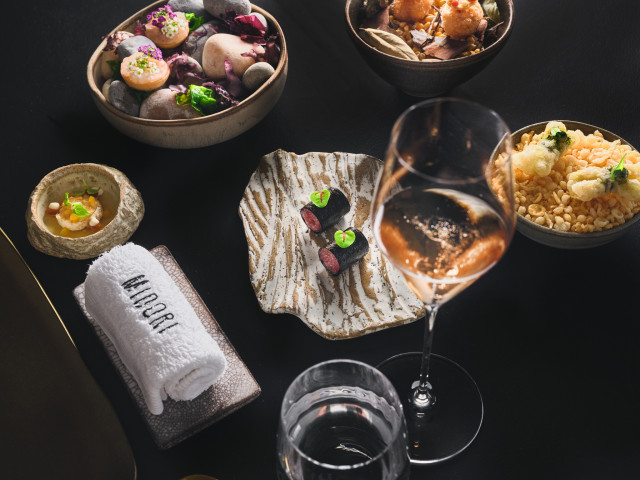 fine dining in hotel restaurant 