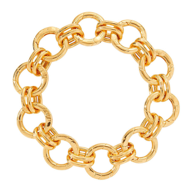 round link gold eternity bracelet