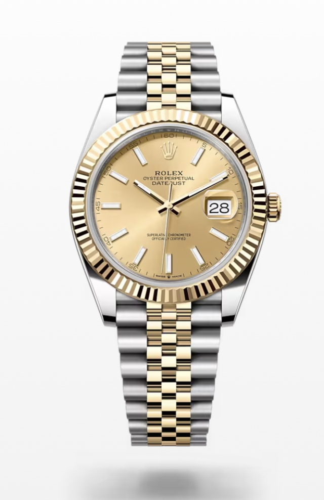 Rolex Datejust 41, Oyster, 41mm, Oystersteel and yellow gold
