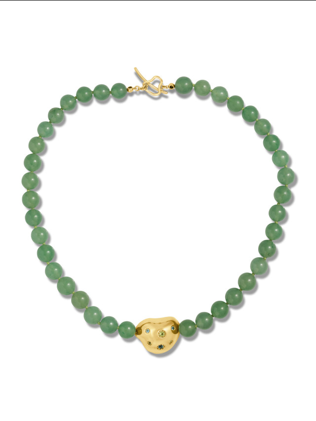 aventurine beaded necklace