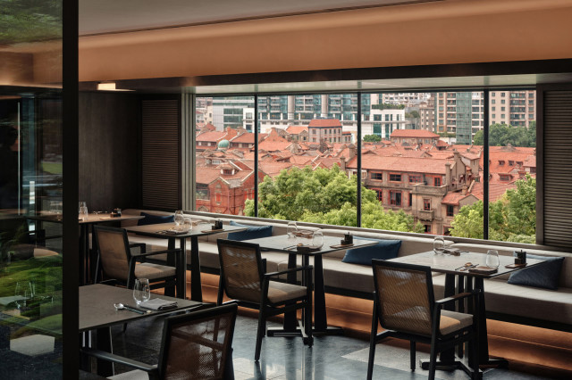 shaal garden pavilion restaurant at alila shanghai
