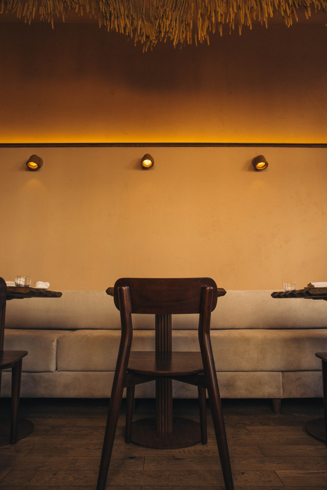 seating at SiNO restaurant 