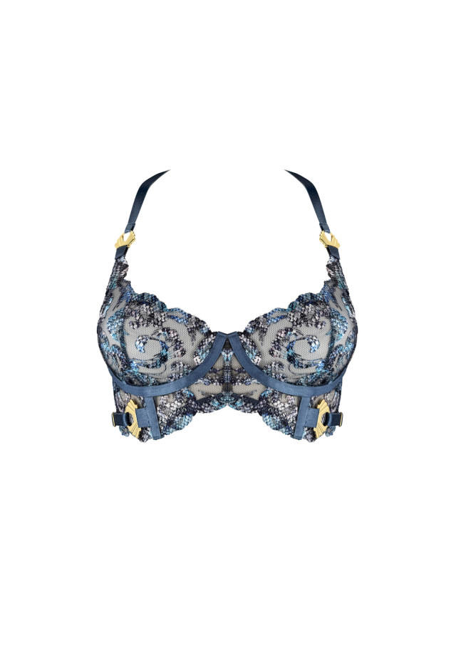 siren bodice bra with denim front