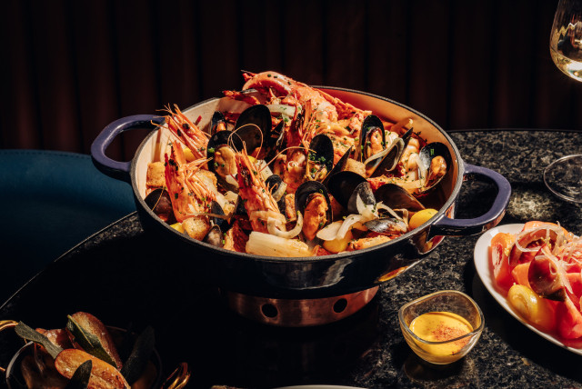 photo of fish dish in restaurant 