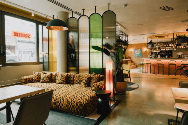 interior of bar in dalston
