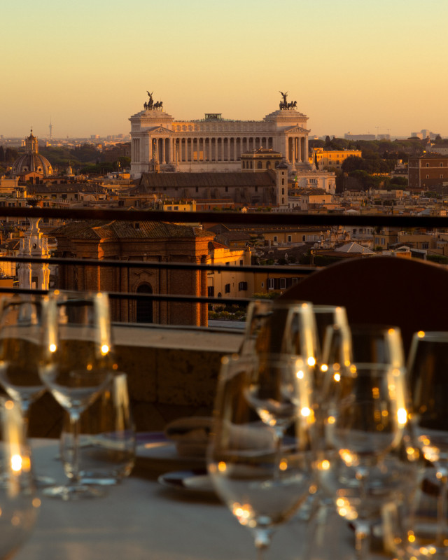 terrace views from hassler rome