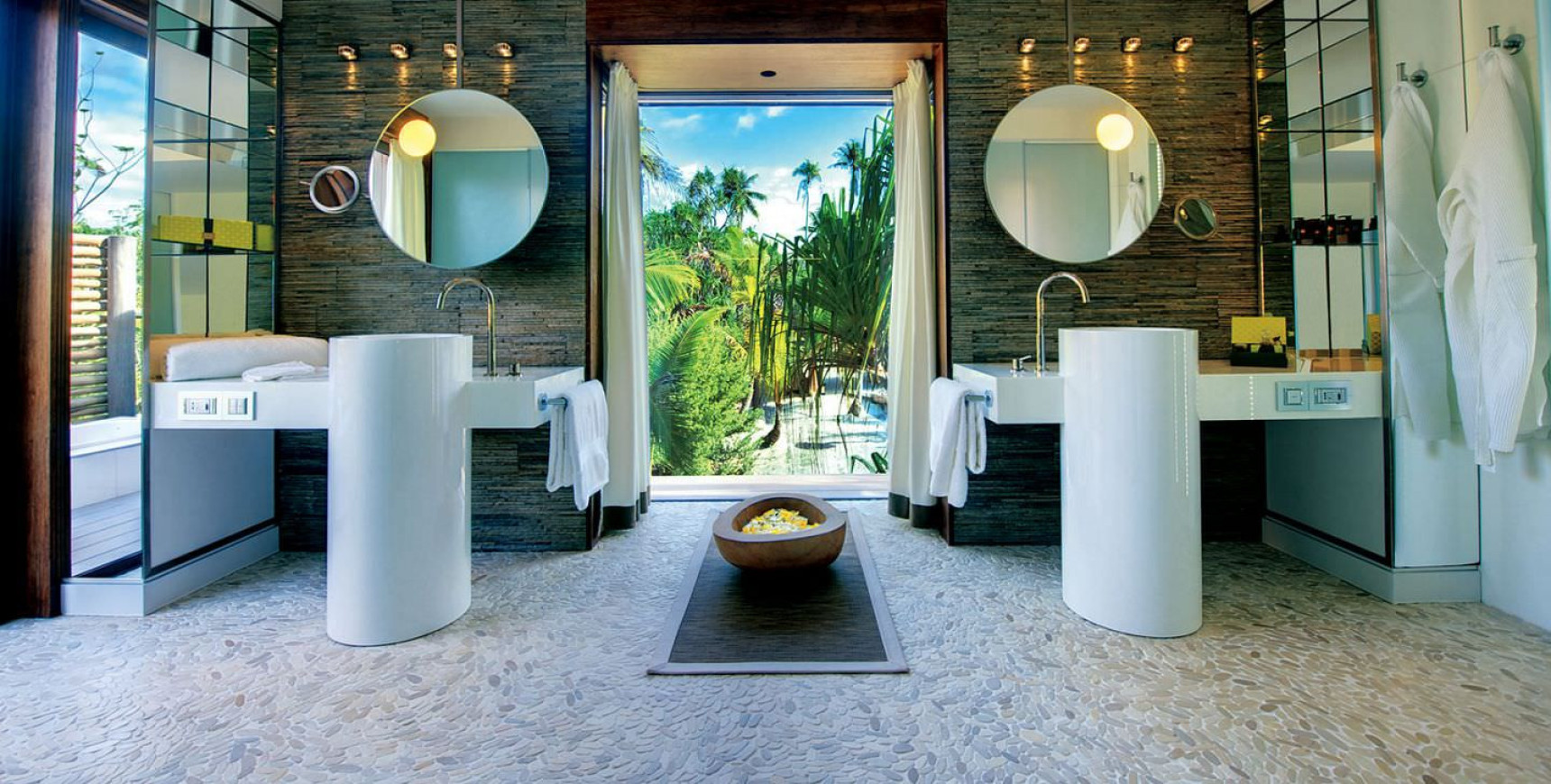 Brando Island resort bathroom