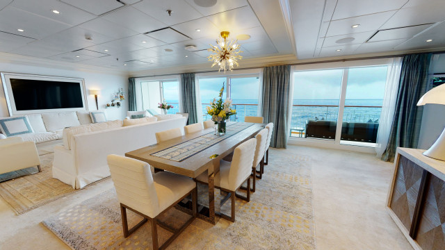 apartment inside megayacht
