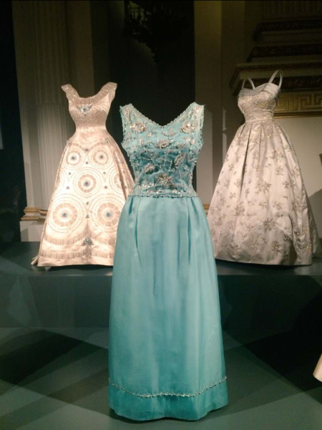 Three gowns worn by The Queen in the 1960s