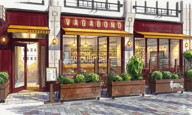 artist's drawing of vagabond soho
