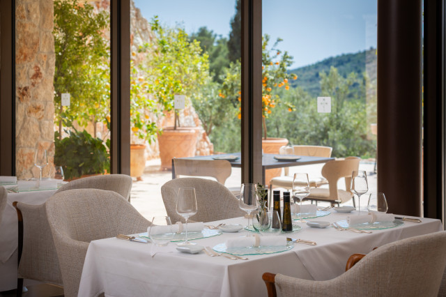 seating inside villa nai 3.3 restaurant 