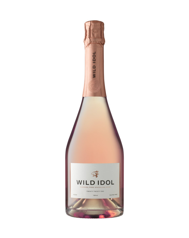bottle of sparkling rose