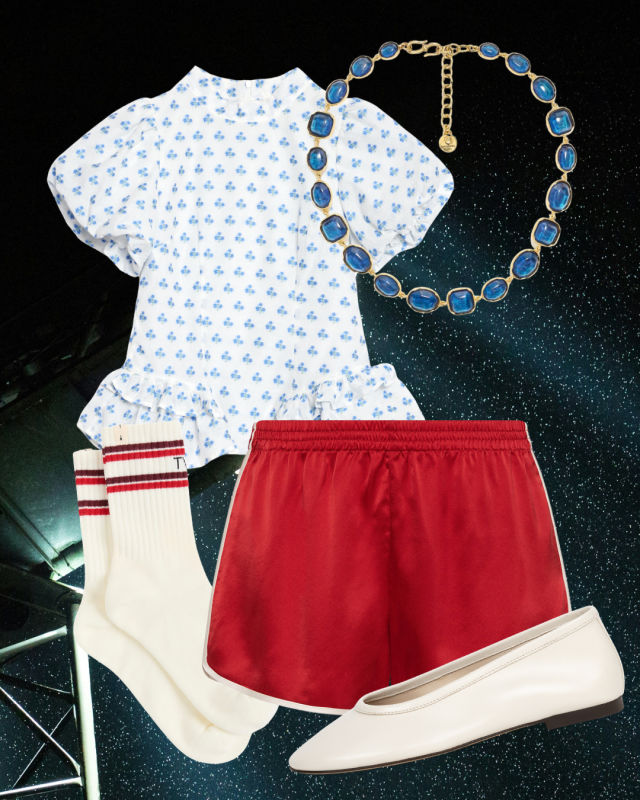 blue, red, and white outfit for world cup 